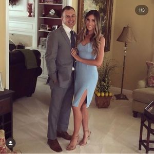 Baby blue midi dress